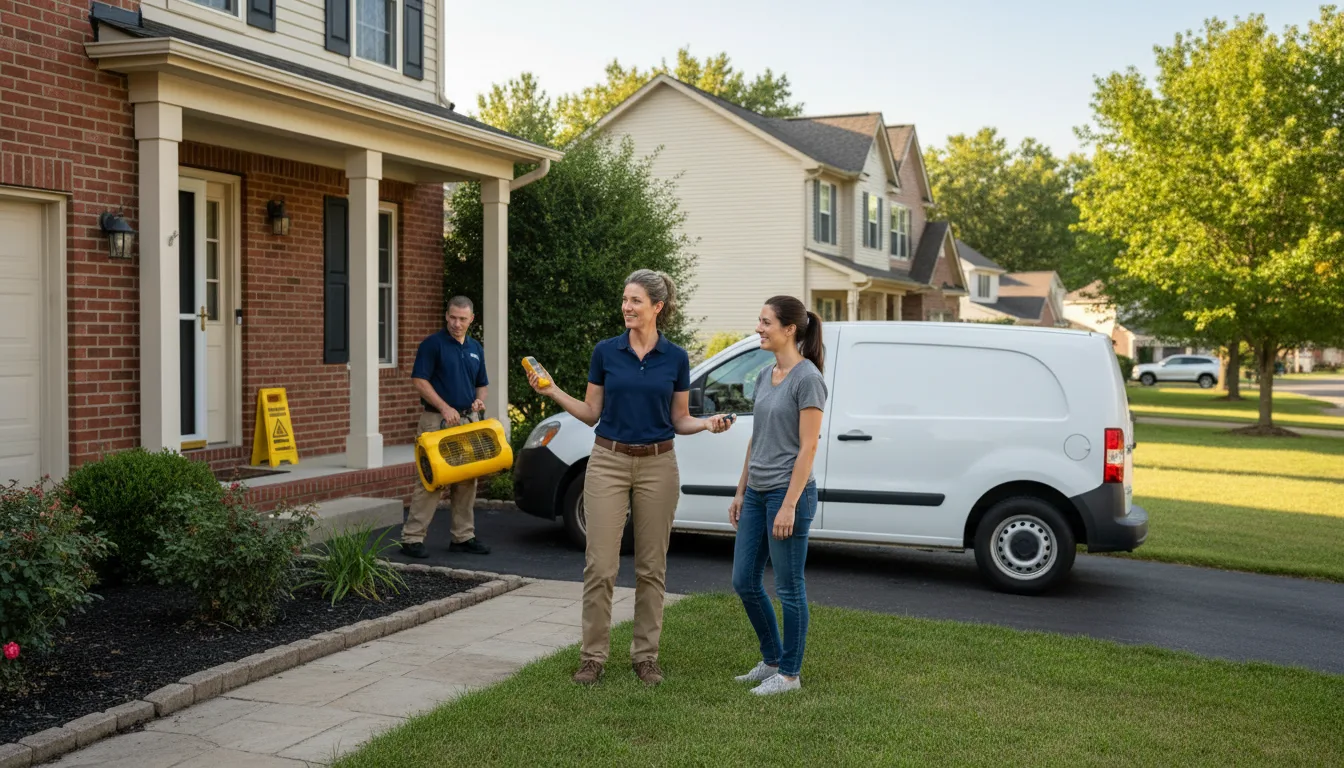Water restoration image for Dehumidification And Cleanup Services in Humble, TX